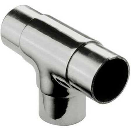 LAVI INDUSTRIES Lavi Industries, Flush Tee Fitting, for 2" Tubing, Polished Stainless Steel 40-734/2